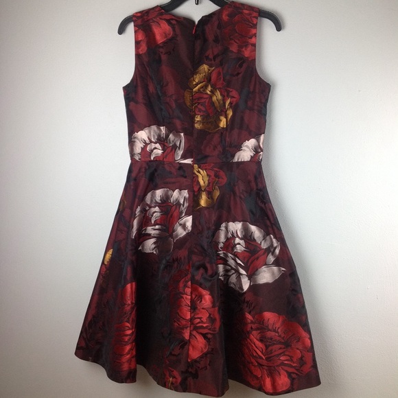 Chetta B Brocade Sleeveless Fit & Flare Dress - Picture 4 of 6